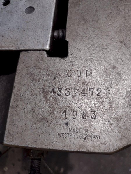 1963 LUDWIG GREFE MODEL #10 FLAT DIE THREAD ROLL THREADER : STOCK #19183
