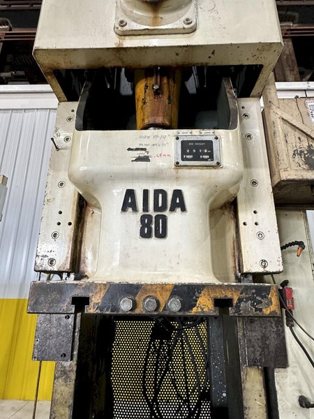 88 TON AIDA MODEL #NC1-80(2) GAP FRAME PRESS, 6.3&quot; STROKE: STOCK #20264
