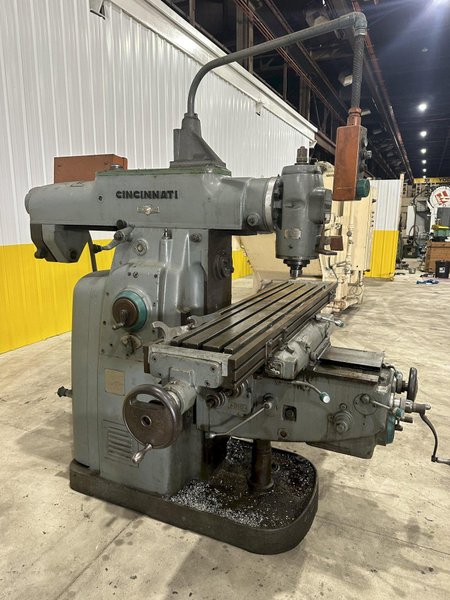 #4 CINCINNATI MODEL #410-14 HORIZONTAL MILL WITH TOOLKMAKERS VERTICAL HEAD: STOCK #20605