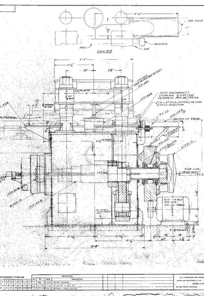 150 TON KANE &amp; ROACH 4-POST CUTOFF PRESS: STOCK #59237