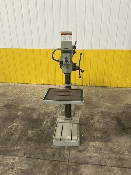 25" SOLBERGA GEARED HEAD SINGLE SPINDLE DRILL PRESS: YOBRO #25985