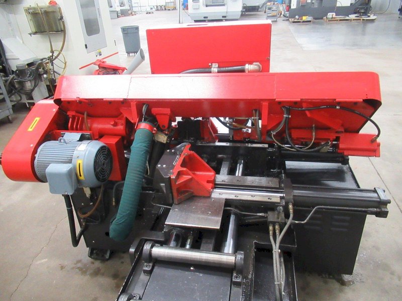 Amada HFA250W Programmable Automatic Horizontal Bandsaw, 10" Round Cap, 1" Blade, Vbl Speed, Chip Auger