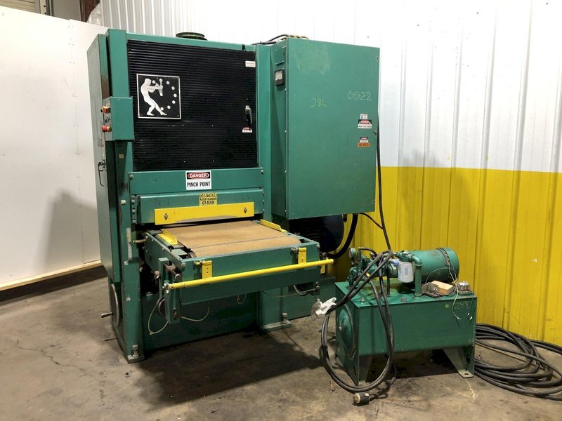 24&quot; TIMESAVER MODEL #325-1HDA 75 HP SINGLE HEAD HEAVY DUTY BELT GRINDER/SANDER: STOCK #16299