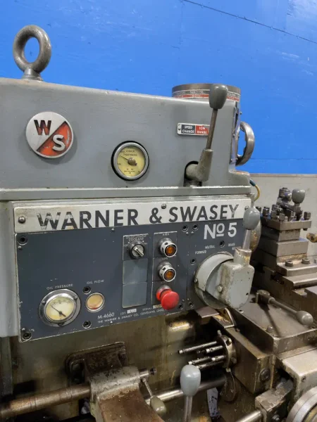 WARNER &amp; SWASEY 20” SWING TURRET LATHE   -  5 / M-4660
