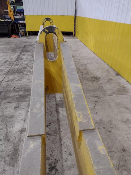 50 TON X 20' BUSHMAN MODEL #413 LOAD BEAM CRANE  LIFT  SPREADER BAR: STOCK #21347