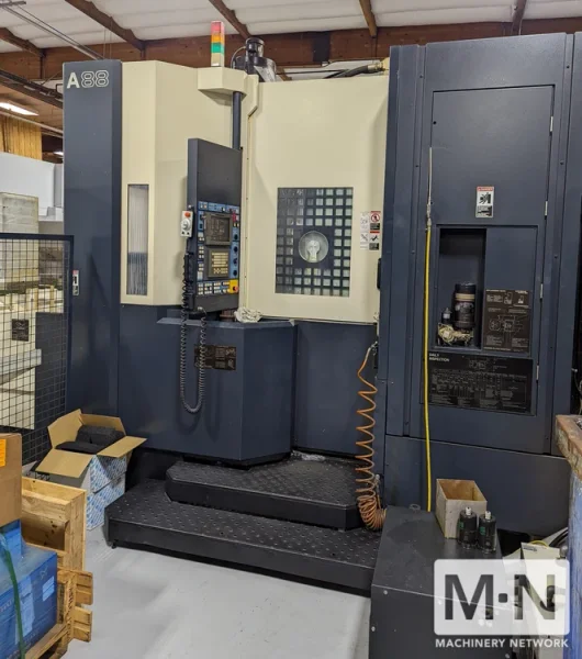(4) Makino A88 4-Axis FMS CNC Horizontal Machining Center w/ Linear Pallet System, (3) 1999 (1) 2004