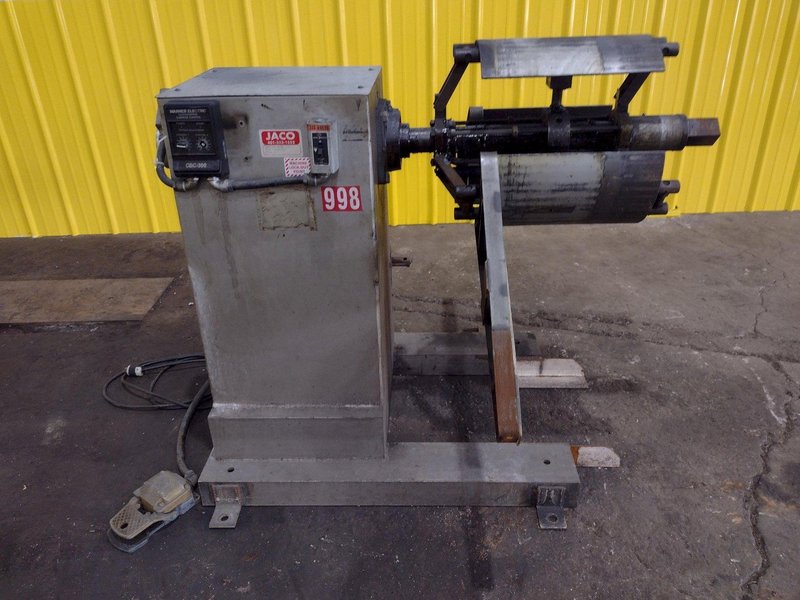 2000 LB 1 TON X 16&quot; JACO MODEL #JVRE-2016 NON POWERED COIL REEL UNCOILER: STOCK #11916