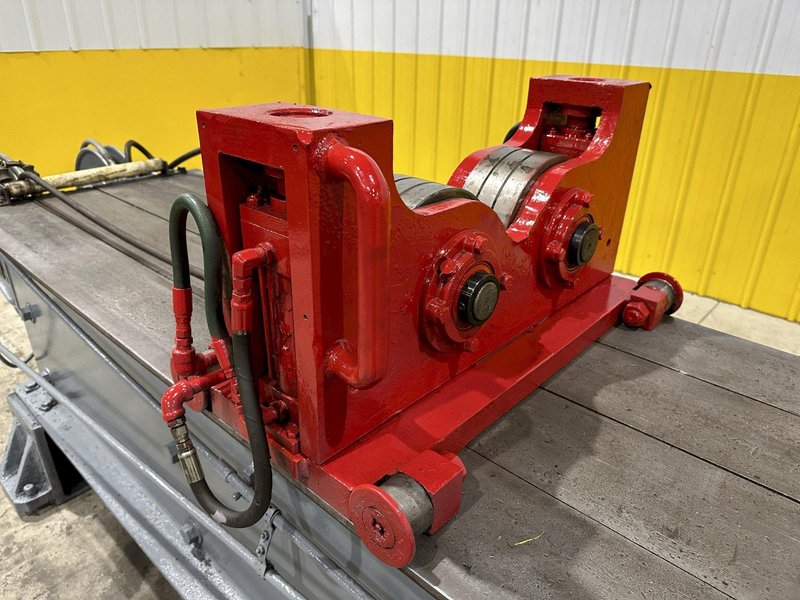 400 TON X 30' DRILCO TRAVELING HEAD HYDRAULIC STRAIGHTENING PRESS: STOCK #24953