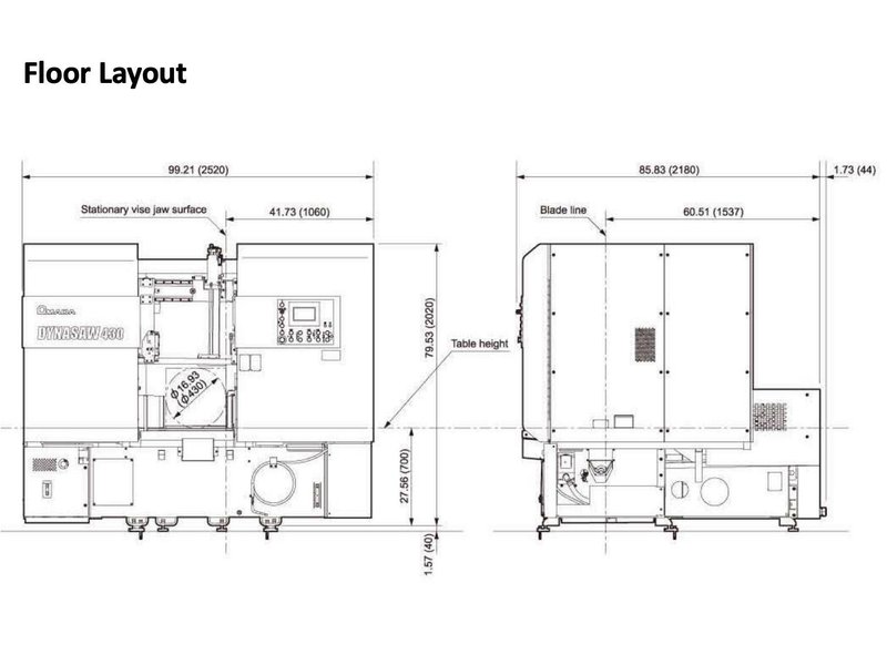 Amada Dynasaw 430 Horizontal Bandsaw