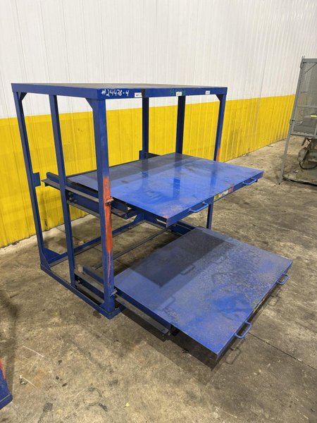 (4) 1,000 LB CAPACITY DIE RACKS W/ SLIDING SHELVES: YOBRO #24478