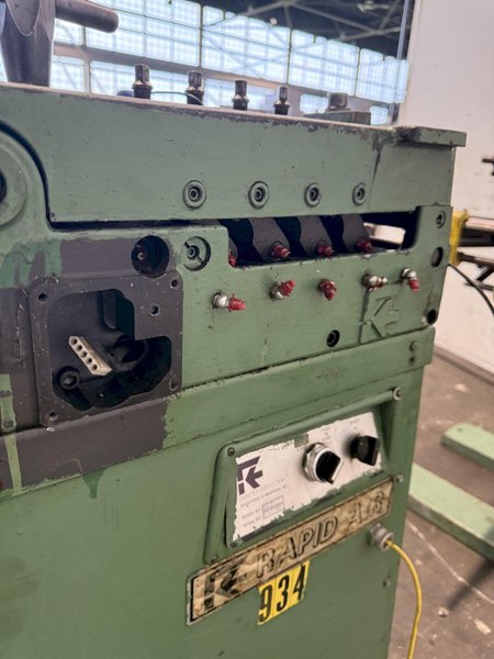 12" X .071" RAPID AIR POWERED VARIABLE SPEED STRAIGHTENER. STOCK # 0773525