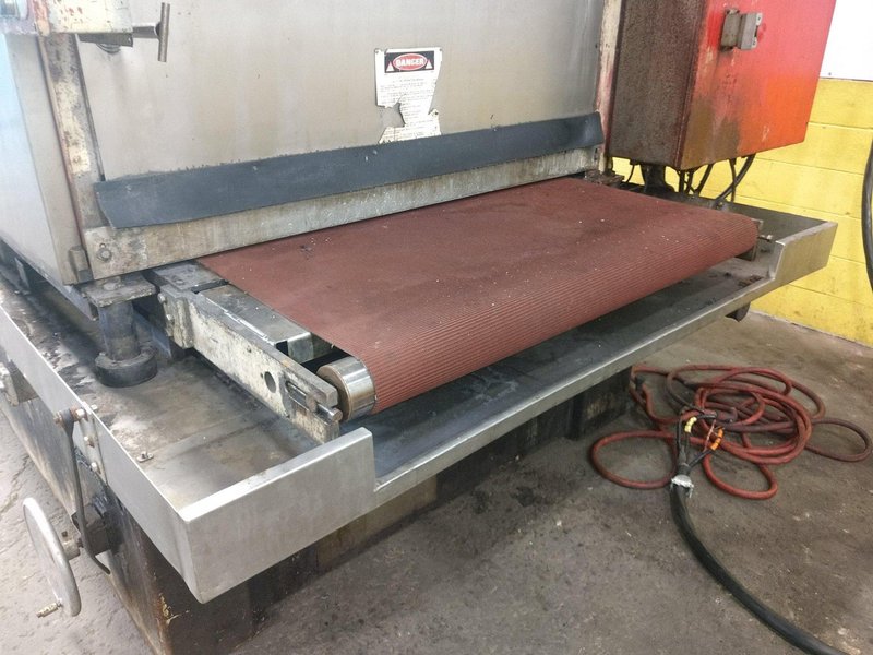 52" TIMESAVER MODEL #252-3CMW BELT GRINDER METAL FINISHER: STOCK 14849