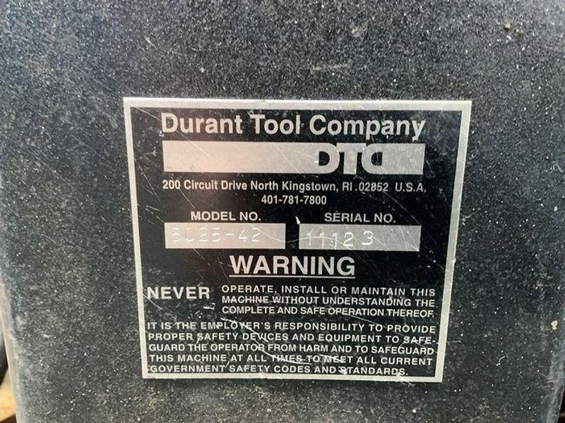DURANT TOOL COMPANY 42" TABLE PALLET DECOILER  -  5025-42
