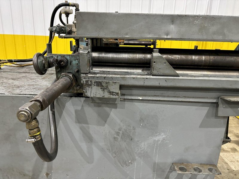 36&quot;W X 24&quot; PRESS EQUIPMENT AIR GRIP FEEDER W/ STRAIGHTENER &amp; ROLL 1998 : STOCK #21953