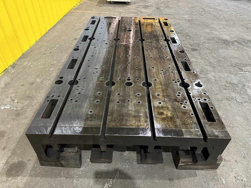 48&quot; X 92&quot; X 12&quot; T-SLOTTED LAYOUT RISER TABLE / FLOOR PLATE: STOCK #19723