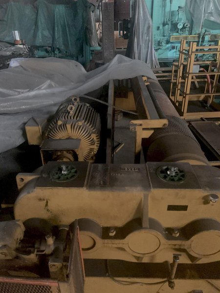 70 TON X 74'9" WHITING 8 WHEEL OVERHEAD BRIDGE CRANE WITH 35 TON AUXILIARY: STOCK 13212