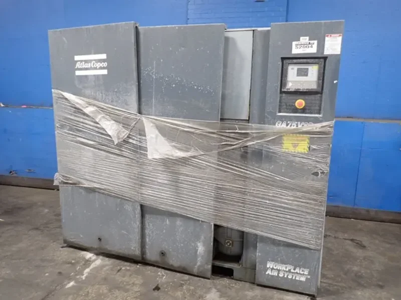 ATLAS COPCO 100 HP AIR COMPRESSOR  -  GA75VSDFF