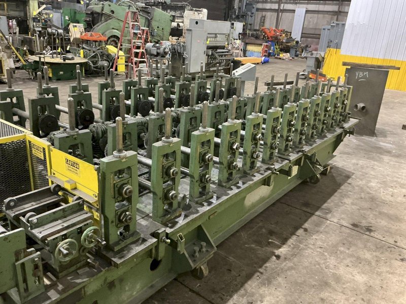 10 &amp; 12 STAND X 2" BRADBURY SIDE BY SIDE U JOINT DRIVE ROLLFORMER: YOBRO #24947