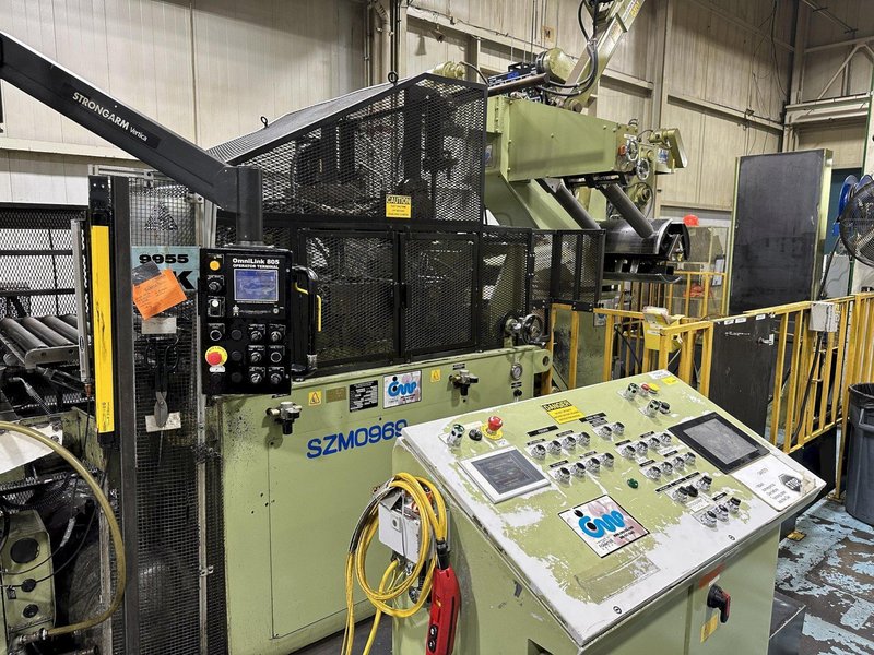 220 TON AIDA #NCI-200(2) PRESS LINE, COMPLETE WITH CWP SPACE-SAVER COIL FEED LINE: STOCK #22209
