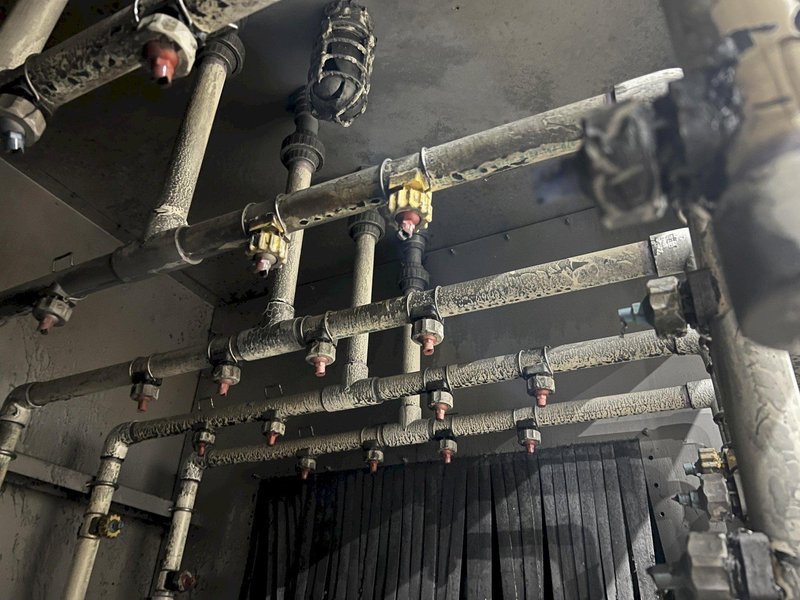 3 STAGE X 36&quot; X 18&quot; WALSH MODEL #AOE286 STEEL MESH-BELT PASS-THROUGH STAINLESS WASHER: STOCK #20166