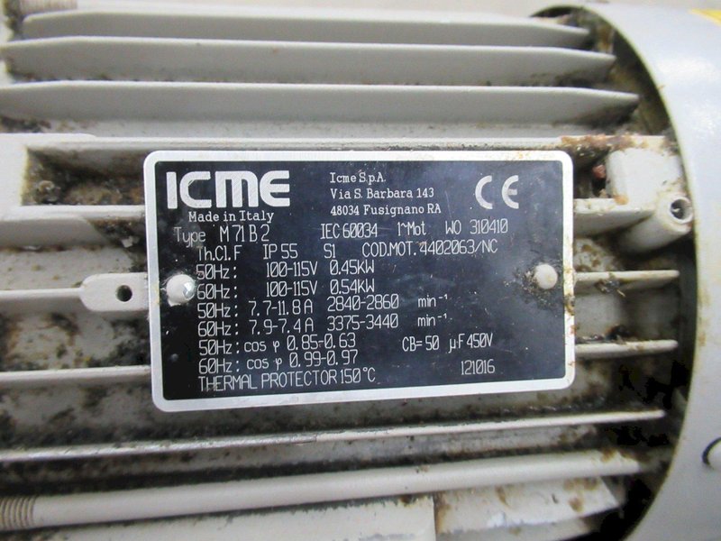 Dekker Vacuum Technologies Duravane Vacuum Pump Model RML010T1-01-AS, Rotary Vane Pump with Tank - Single Phase