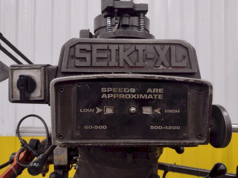 SEIKI XL VARIABLE SPEED VERTICAL KNEE MILL: YOBRO #23840