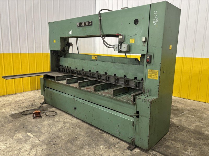 8&#039; X 1/4&quot; BETENBENDER HYDRAULIC POWER STEEL SQUARING SHEAR: STOCK #23332