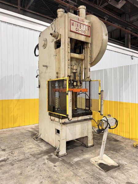 110 TON  MINSTER MODEL #G1-110 GAP FRAME PRESS, 8&quot; STROKE: STOCK 21250