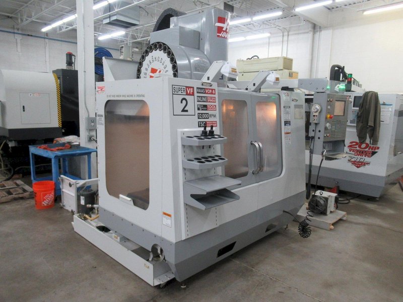 Haas VF-2SS 4-Axis CNC Vertical Machining Center, 12K Spindle, CAT 40, 24 Station SMTC, TSC, HRT210HS-CNC-HD Rotary Table