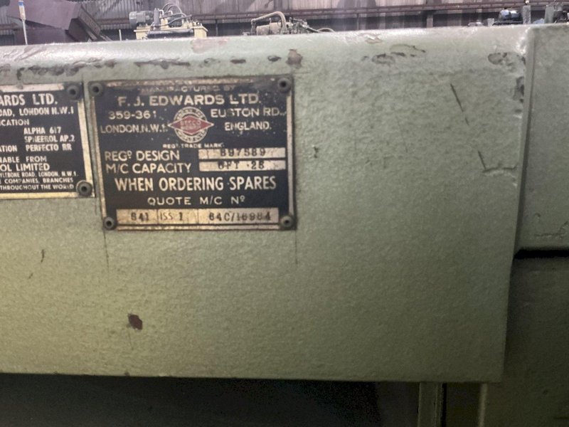 6' x 1/4" FJ EDWARDS MODEL TRUCUT HYDRAULIC SHEAR: YOBRO #24620