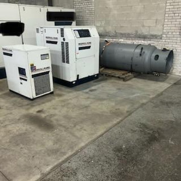 Used 30 HP Ingersoll-Rand Rotary Screw Air Compressor, Dryer and Tank Included