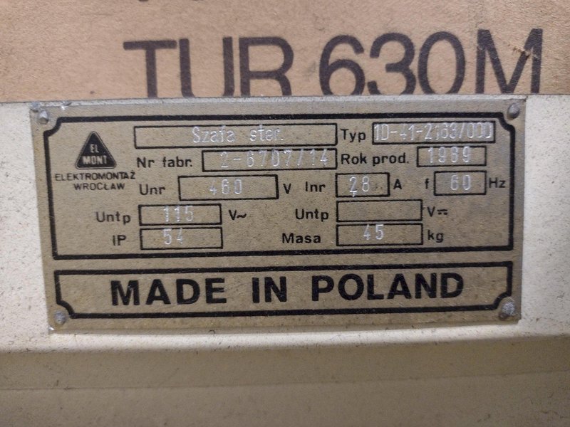 24&quot; X 132&quot; TOOLMEX MODEL #TUR-560 INDUSTRIAL ENGINE LATHE, 3.5&quot; HOLE: STOCK #21266