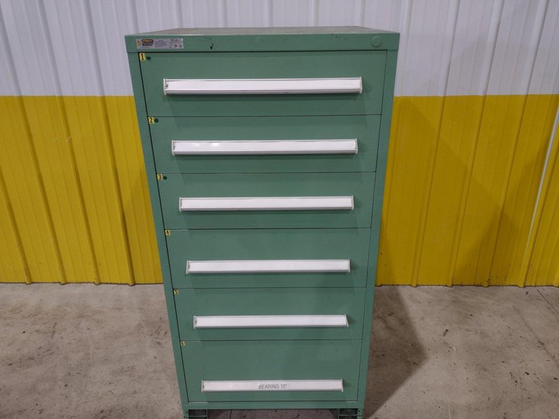 6 DRAWER VIDMAR INDUSTRIAL STORAGE CABINET 30" X 27.5" X 59": STOCK #21443 (55 AVAILABLE)