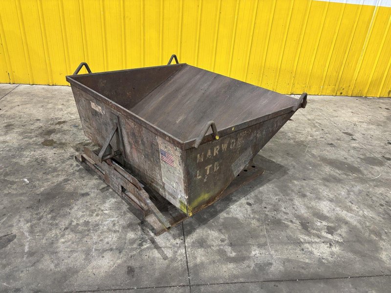 2 CU YD X 4,000 LBS JESCO DUMP HOPPER: STOCK #23212