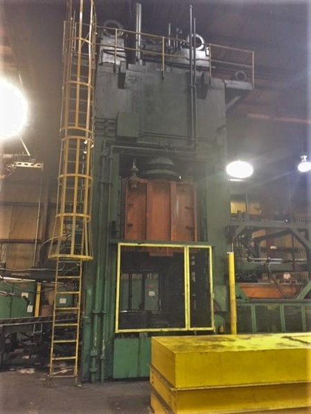 4000 TON DANLY H-4000-92-84 STRAIGHT SIDE HYDRAULIC PRESS. STOCK # 0679224