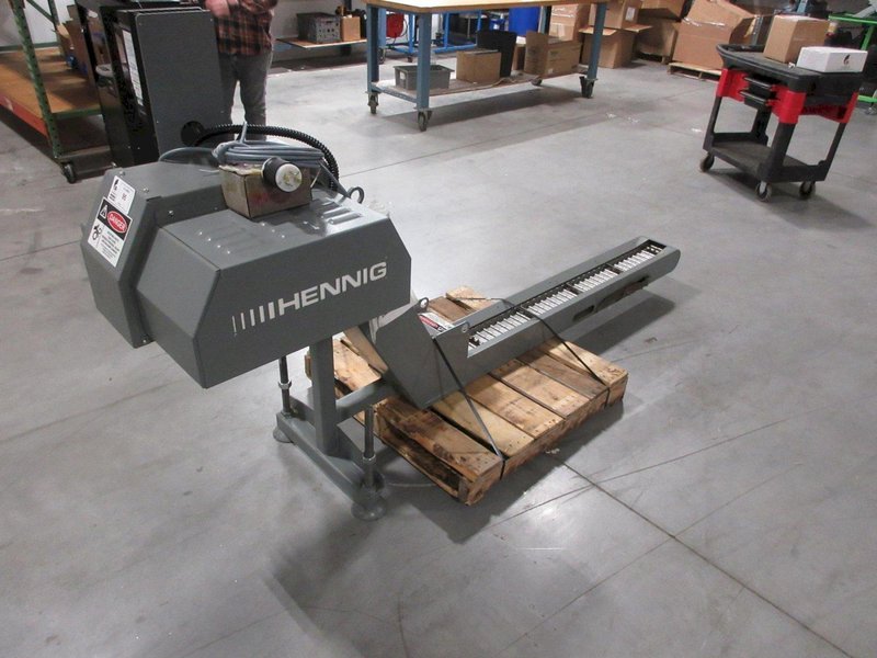 Hennig Chip Conveyor W/ Variable Speed Control - Custom Made For E32 Citizen Machine- Auction Item