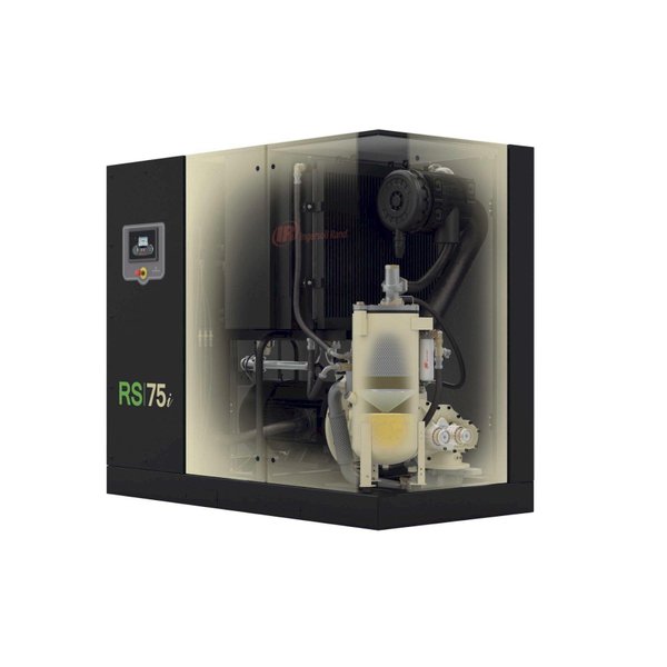 100 HP INGERSOLL-RAND MODEL RS75i-A125 ROTARY SCREW AIR COMPRESSOR W/ AIR DRYER: YOBRO #25976