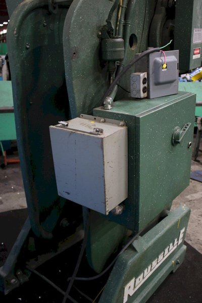 40 TON ROUSSELLE FLYWHEEL OBI PRESS: STOCK #75796