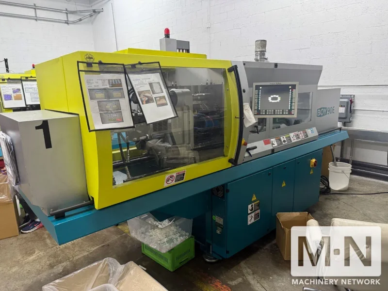 100 TON 8.9 OZ BOY MODEL 90E INJECTION MOLDING MACHINE MFG 2017 (3) AVAILABLE