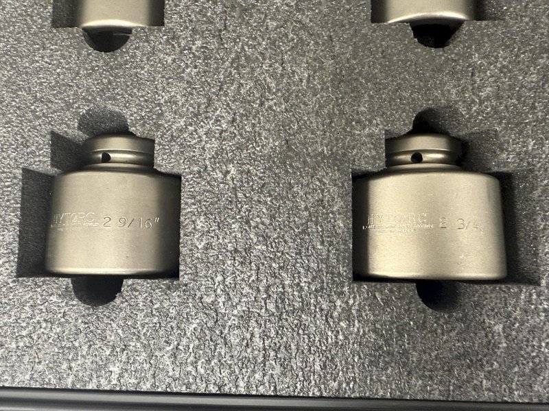 (8) 1-13/16&quot; to 3-1/8&quot; HYTORC 1&quot; HEX SOCKETS, FOR HYDRAULIC TORQUE WRENCH: YOBRO #24179