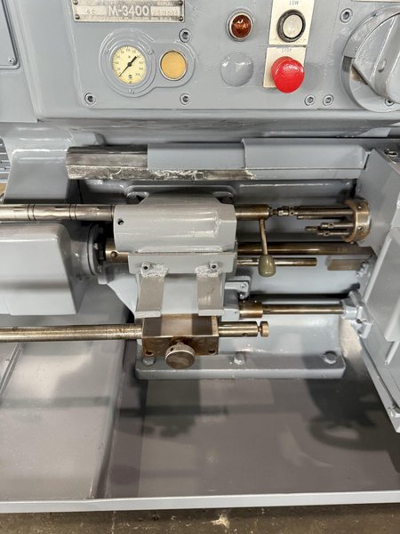 1A WARNER &amp; SWASEY M–3400 SADDLE-TYPE TURRET LATHE W/ TOOLING. STOCK # 0550225