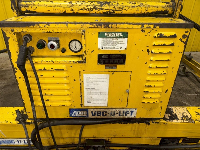 3,000 LBS ACCO MODEL #X7600-38-7-12-21-B8M VAC-O-LIFT VACUUM SHEET LIFTER: STOCK #11235
