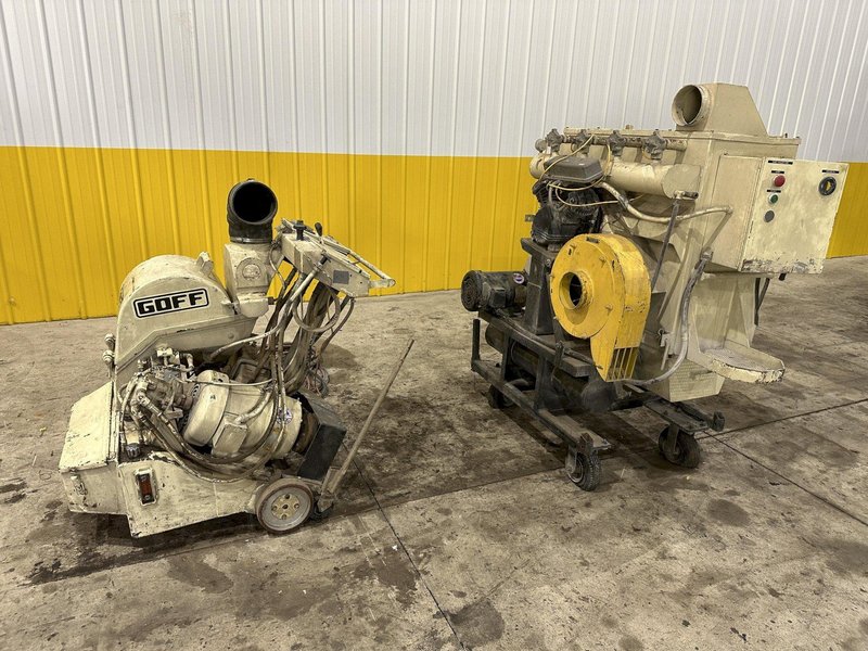 13&quot; WIDE X 15 HP GOFF MODEL #15E13 PORTABLE SURFACE &amp; FLOOR SHOT BLASTER &amp; DUST COLLECTOR: STOCK #21291
