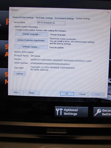 Keyence XM-M1200 Coordinate Measuring System with XM-P1000 Probe, XM-1600 Handheld Controller, XM-S1200 Base and Movable Stage, Software, XM-C1000 Computer Unit and  Monitor Screen