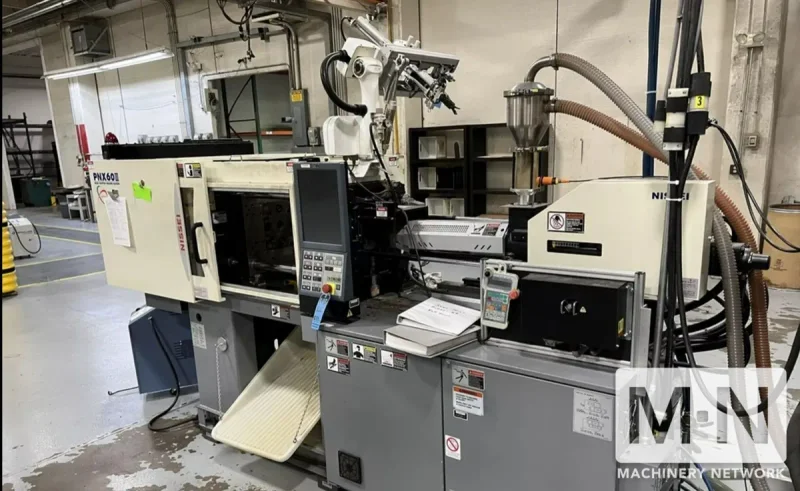 60 TON 1.2 OZ NISSEI MODEL PNX60III-5A INJECTION MOLDING MACHINE MFG 2020
