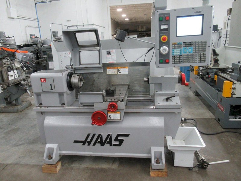 Haas TL-1 CNC Toolroom Lathe with Tailstock, 3 Jaw Chuck, Coolant, Tool Post, 5C Closer