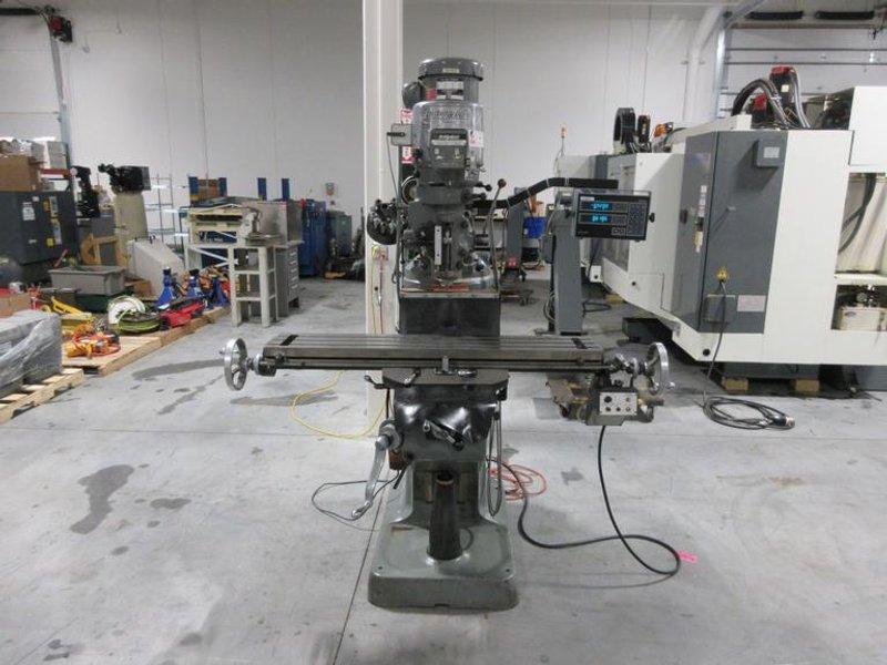Bridgeport Series I Vertical Toolroom Knee Mill, Acu-Rite 2XD DRO, Vbl Speed, Power Table Feed- Auction Item