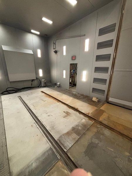 ABS Blast Room &amp; GFS Paint Booth Package, 2019 – 16’W x 14’H x 18’D Blast Booth, Complete Finishing System