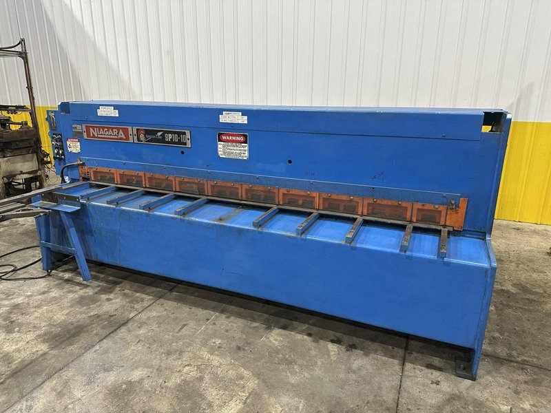 10&#039; X 10 GAUGE NIAGARA MODEL #SPARTAN SP10-10 HYDRAULIC SHEAR: STOCK #22633