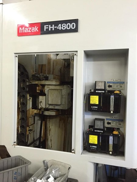 Mazak FH-4800 HMC, 2000 – Coolant Through Spindle, Probing